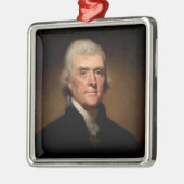トーマス・ジェファーソンポートレート（レンブラント・ペール著） メタルオーナメント (左)