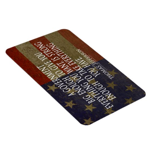 トーマス・ジェファーソン引用文・オン・ビッグ・ガバメント マグネット (右側)