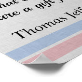 トーマス・ジェファーソン引用文・ギフト・オブ・リバティ ポスター (角)