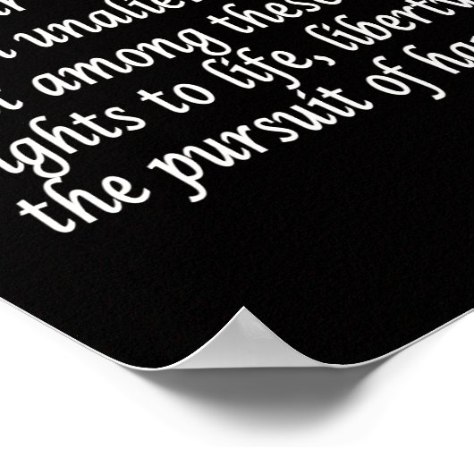 トーマス・ジェファーソン独立宣言 ポスター (角)