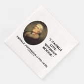 トーマス・ジェファーソン私は本なしには生きられない引用文 (コーナー)