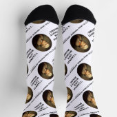 トーマス・ジェファーソン私は本なしには生きられない引用文 ソックス (上部)