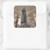 トーマス・ジェファーソン記念銅像 スクエアシール (バッグ)