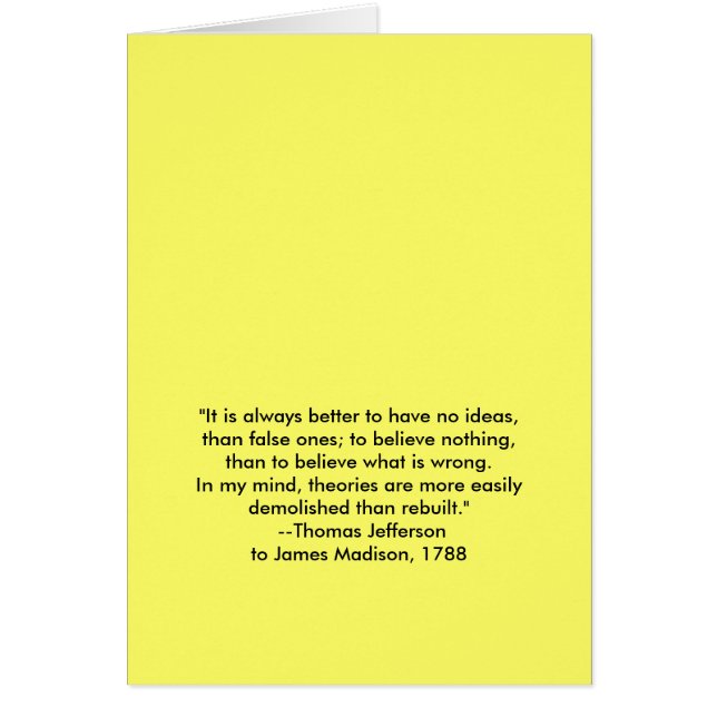 トーマス・ジェファーソン – いつもより良い (正面)