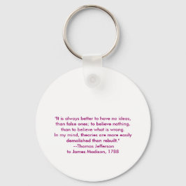 トーマス・ジェファーソン – いつもより良い キーホルダー