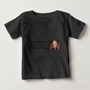 トーマス・ジェファーソン・オン・デモクラシー ベビーTシャツ