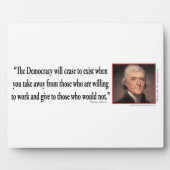 トーマス・ジェファーソン フォトプラーク (正面)