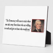 トーマス・ジェファーソン フォトプラーク (側面)