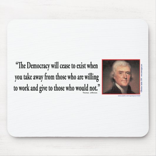 トーマス・ジェファーソン マウスパッド (正面)