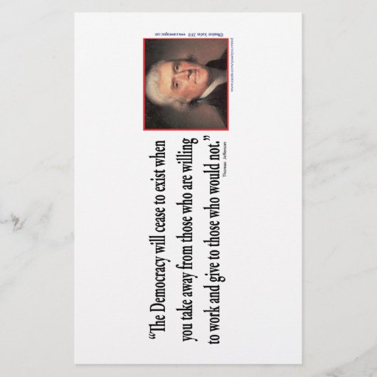 トーマス・ジェファーソン 便箋 (正面)