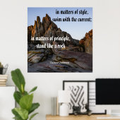 トーマス・ジェファーソン – 岩のように立つ ポスター (ホームオフィス)