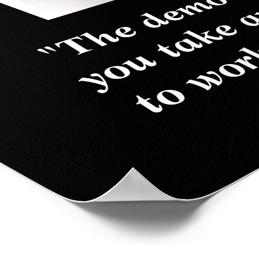 トーマス・ジェファーソン「民主主義は終わる…」 ポスター (角)