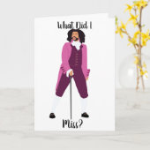 トーマス·ジェファーソン「私は何恋しく思をしたの?」誕生日カード カード (黄色い花)