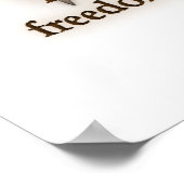 トーマス・ジェファーソン – 自由 ポスター (角)