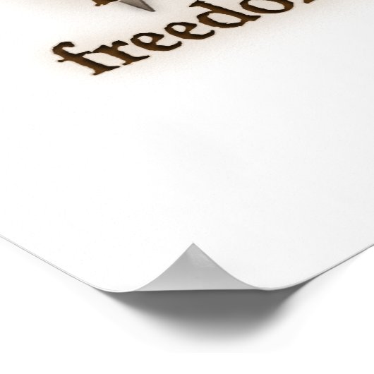 トーマス・ジェファーソン – 自由 ポスター (角)