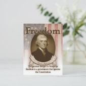 トーマス・ジェファーソン-自由 ポストカード (スタンド正面)