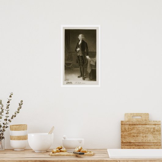 トーマス・ジェファーソン(Thomas Jefferson)、第3期国家総統一された長 ポスター (キッチン)