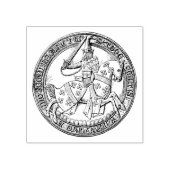 トーマス・ド・ボーシャンの中世ヘラルドライシール ラバースタンプ (インプリント)