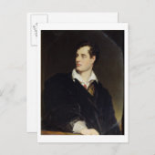 トーマス・フィルによる色彩の鮮やかポートレートの後の主バイロン ポストカード (正面/裏面)