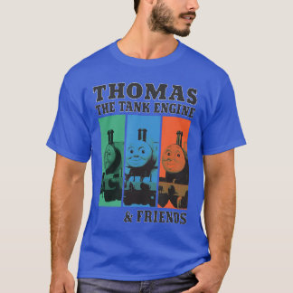 トーマス フレンズ トーマス シェンク エンジン フレンズ グリッド ファミリ Tシャツ
