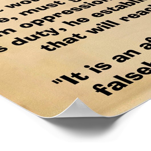 トーマス・ペイン引用文ポスター ポスター (角)