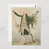 トーマス・ペイン政治漫画 ポストカード (正面/裏面)