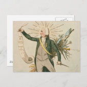 トーマス・ペイン政治漫画 ポストカード (正面/裏面)