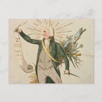 トーマス・ペイン政治漫画 ポストカード