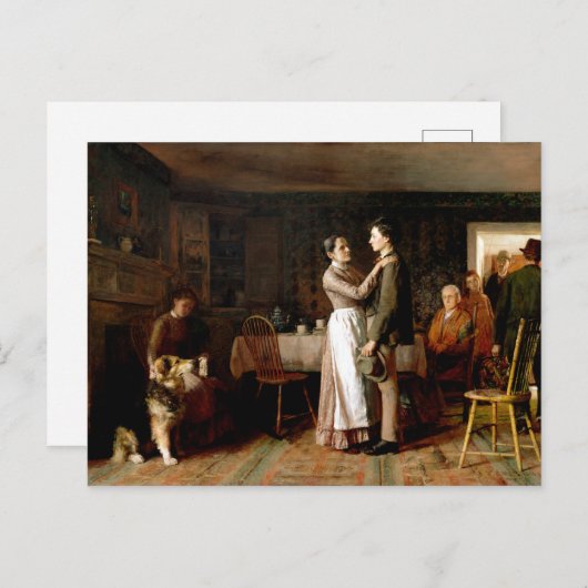 トーマス・ホーベンデン 「故郷との別離」 ポストカード (正面/裏面)