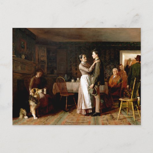 トーマス・ホーベンデン 「故郷との別離」 ポストカード (正面)