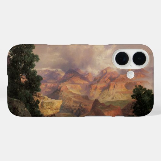 トーマス・モランによるグランドキャニオン、ヴィンテージ風景 Case-Mate iPhoneケース (裏面 (横))