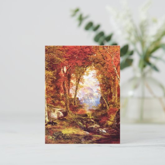 トーマス・モラン - 木陰の下, 美術 ポストカード (スタンド正面)