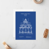 トーマースポイントショールライトハウス – メリーランド – AD ノートカード (正面/裏面インサイチュ)