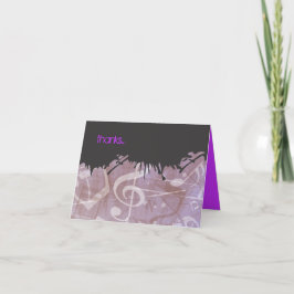 トーラのメロディー バー バット ミッツヴァ 感謝カード