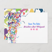 トーラの音色 バット・バル・ミッツヴァ ご案内保存 セーブザデート (正面/裏面)