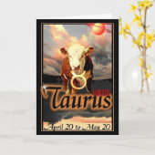 トーラスのバースデー・カード カード (黄色い花)