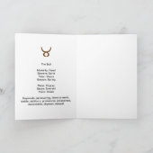 トーラスのバースデー・カード カード (内部)