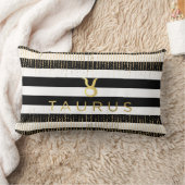 トーラスの印の名前をカスタムするのLumbarの装飾用クッション ランバークッション (ブランケット)