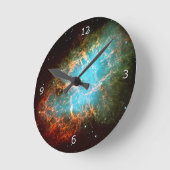 トーラスの蟹星雲 ラウンド壁時計 (傾斜)