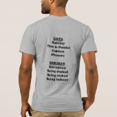 トーラスの軽いワイシャツ Tシャツ (裏面)