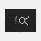 トーラスの(占星術の)十二宮図の20の4月5月20日占星術 フリースブランケット (正面(横))