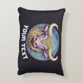 トーラスパーソナライズされた〔占星術の〕十二宮図 アクセントクッション (裏面(縦))