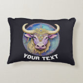 トーラスパーソナライズされた〔占星術の〕十二宮図 アクセントクッション (裏面)