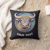 トーラスパーソナライズされた〔占星術の〕十二宮図 クッション (ブランケット)