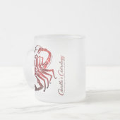 トーラス及び蠍座の占星術のマグ フロストグラスマグカップ (正面左)