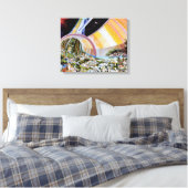 トーラス宇宙ステーションハビタットコロニーアーティストコンセプト キャンバスプリント (インサイチュ (寝室))