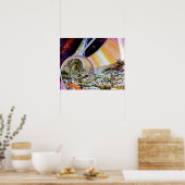 トーラス宇宙ステーションハビタットコロニーアーティストコンセプト ポスター (キッチン)