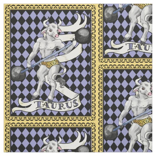 トーラス雄牛のminotaurの有力者の生地 ファブリック (見本)