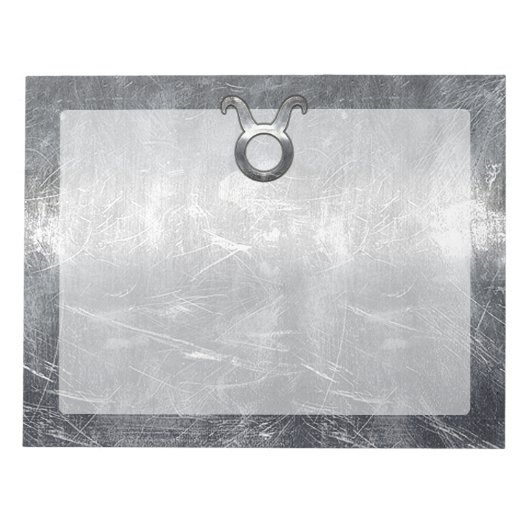 トーラス〔占星術の〕十二宮図グランジサインシ動揺してェアスタイル ノートパッド (正面)