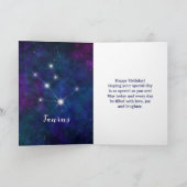 トーラス〔占星術の〕十二宮図コンステレーションハッピーバースデー カード (内部)